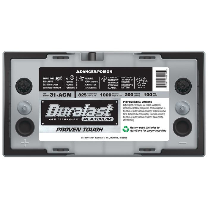 Duralast agm on sale marine battery
