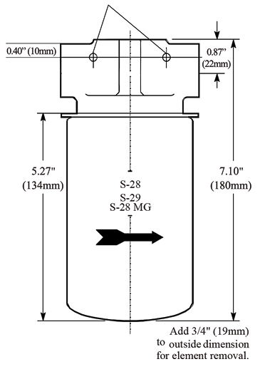 Marion GFK SAF28G12 Dimensional Size