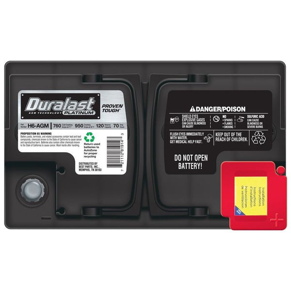 H6-AGM | Duralast Platinum Battery | OFS # 97-22-2457