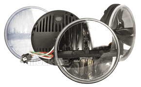 SET OF 2 Truck-Lite 7'' Round LED Headlamp, Complex Reflector Optics Design Phase 7 27270C