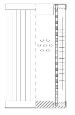 D62B10FB | WIX | Pleated Micro-Glass Element | OFS # 97-05-0643